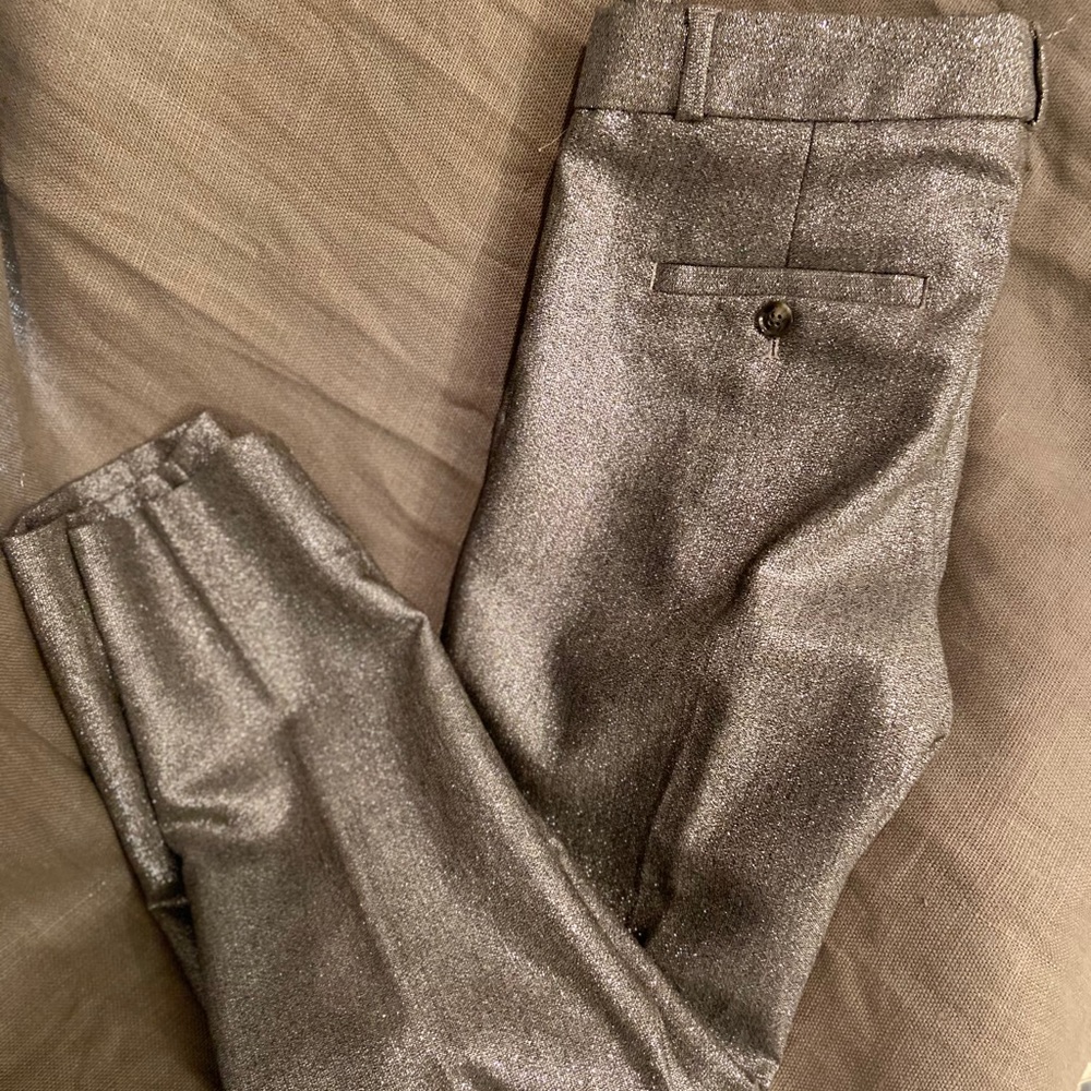 Banana Republic Silver Sparkle Avery Pant